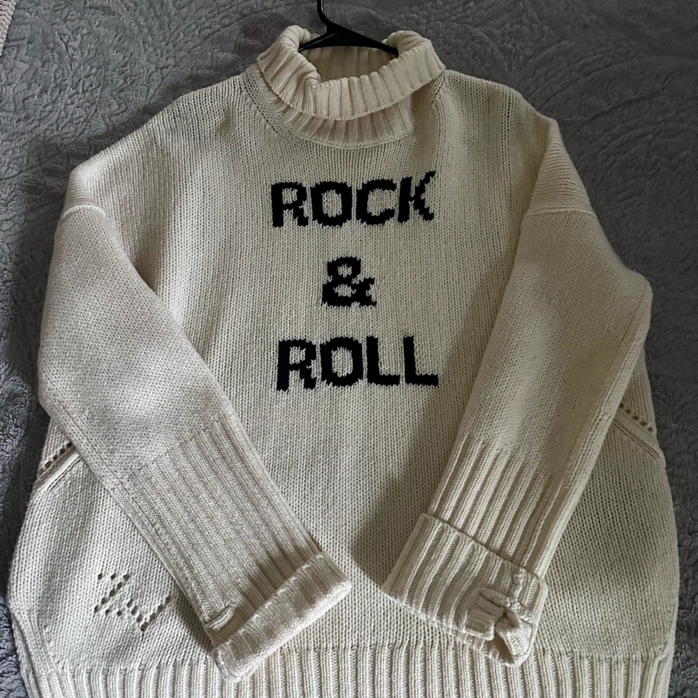 Zadig & Voltaire Rock & Roll Cream knit sweater